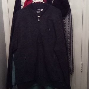 Ralph lauren zip up brand new black and grey